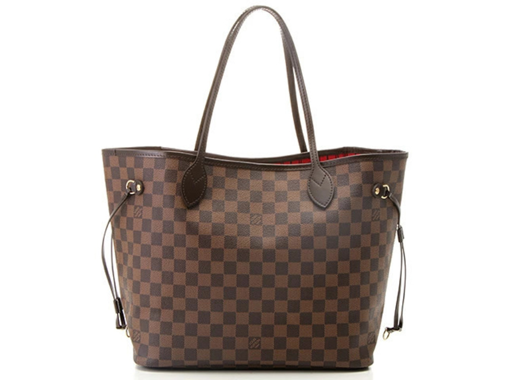 LOUIS VUITTON Neverfull Tote Bag Damier Ebene Brown